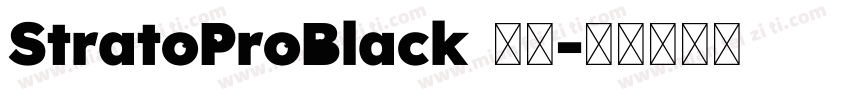 StratoProBlack 下载字体转换